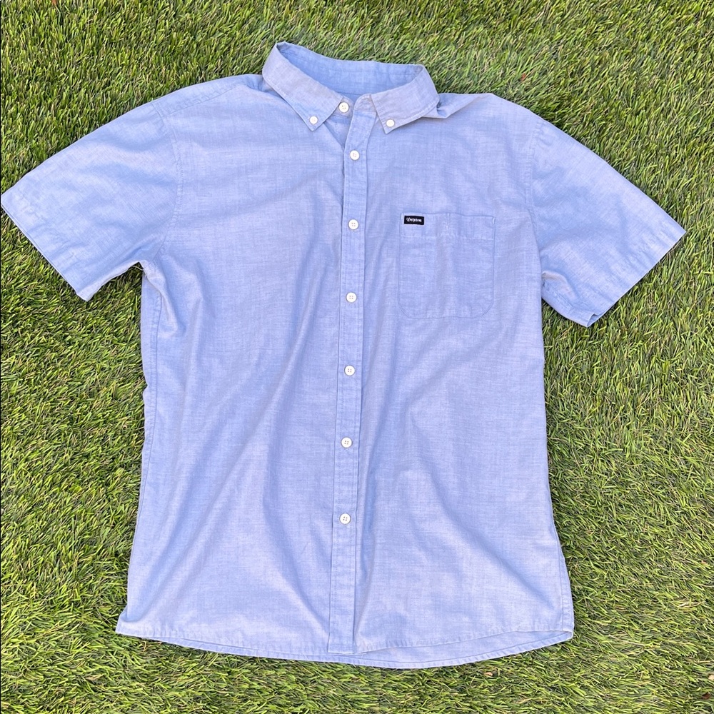 Brixton Sky Blue Short Sleeve Button Down Shirt